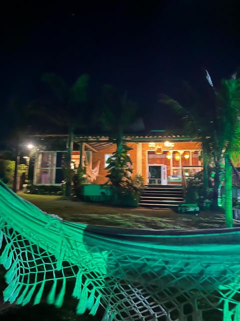 Property building, Night, Garden, Garden view