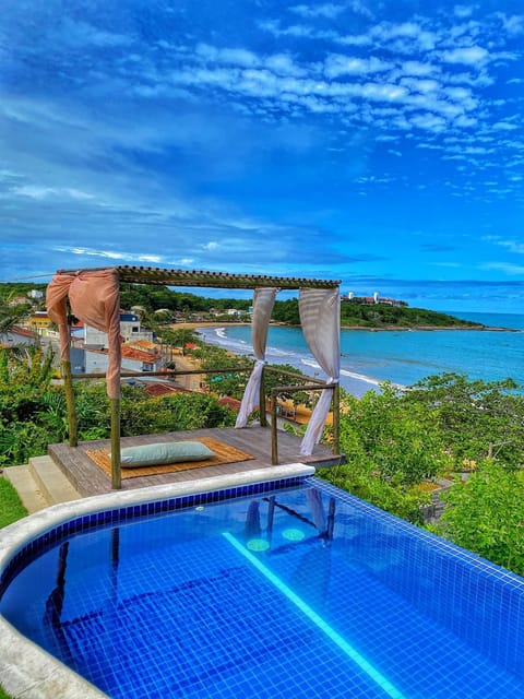 Natural landscape, View (from property/room), Pool view, Sea view, Swimming pool