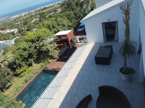 Patio, View (from property/room), Sea view, Swimming pool