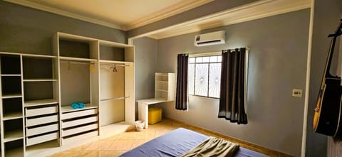 Bed, Photo of the whole room, Bedroom, wardrobe, air conditioner