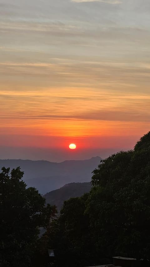 Natural landscape, Mountain view, Sunset