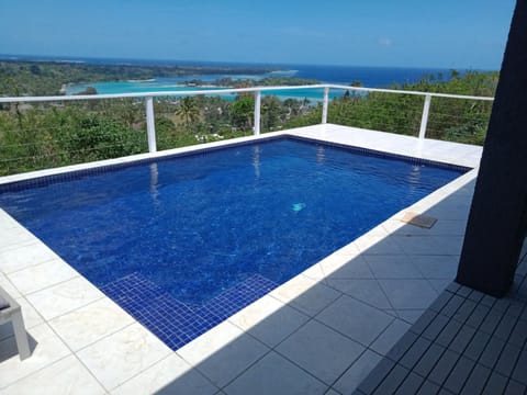 View (from property/room), Balcony/Terrace, Sea view, Swimming pool