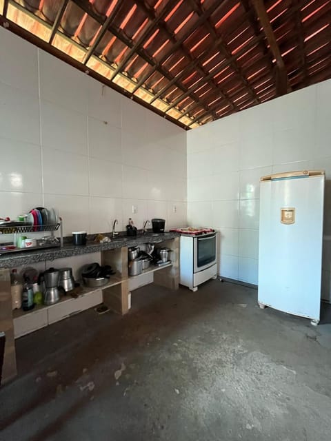 Kitchen or kitchenette, stove, toaster