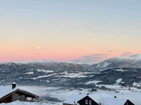 Natural landscape, Winter, Mountain view, Sunrise