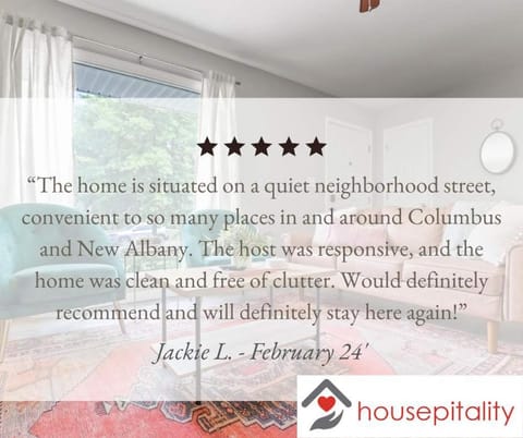 Bright and Breezy Gahanna Ranch 10min to INTEL House in Gahanna