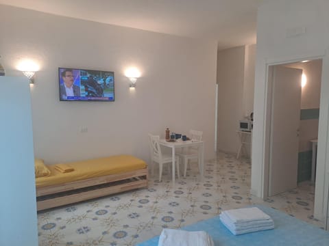 Bed, TV and multimedia, Living room, Photo of the whole room, Seating area, Bedroom