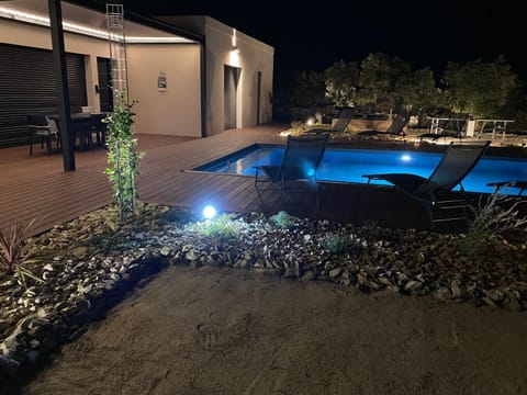 Night, Pool view