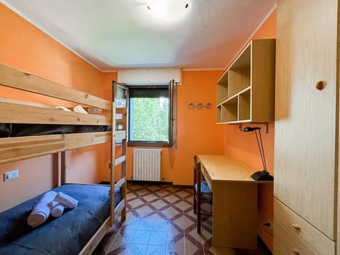 Bed, Photo of the whole room, Bedroom, bunk bed, wardrobe