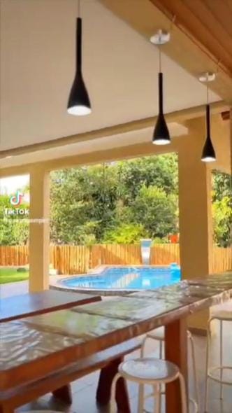 Patio, Pool view