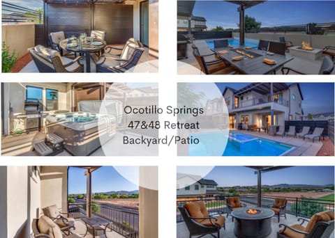 Ocotillo Springs Resort 47 and 48 Retreat Connected homes sleeps 31 guest Private Pool & Hot Tub House in Santa Clara