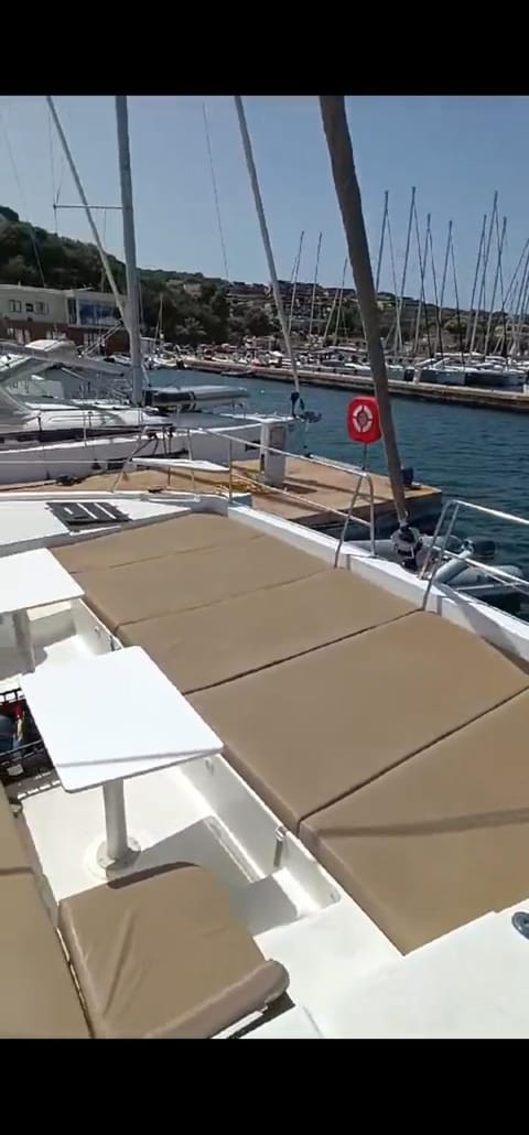 Isle of roses Docked boat in Porto Rotondo