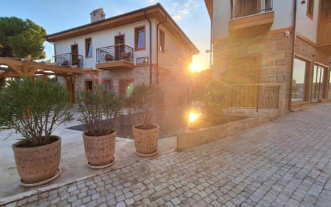 Property building, Sunset