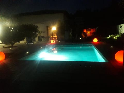 Night, Swimming pool