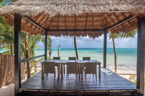 Beachfront Soliman Bay Hacienda Villa in State of Quintana Roo