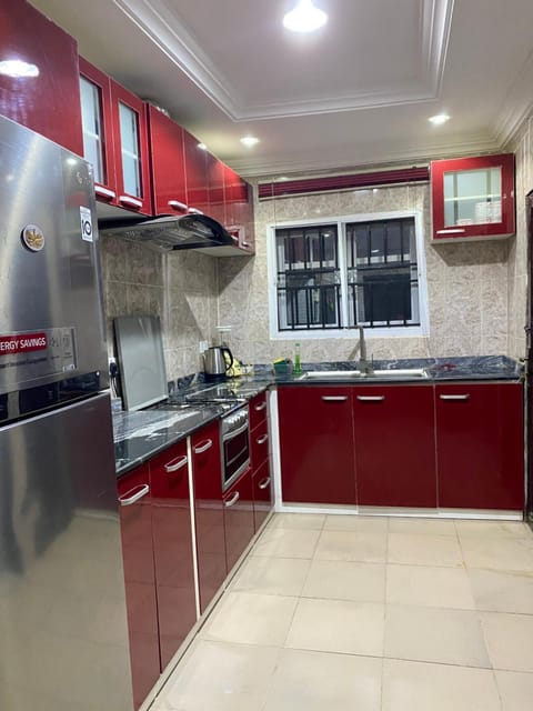 Kitchen or kitchenette, oven, stove