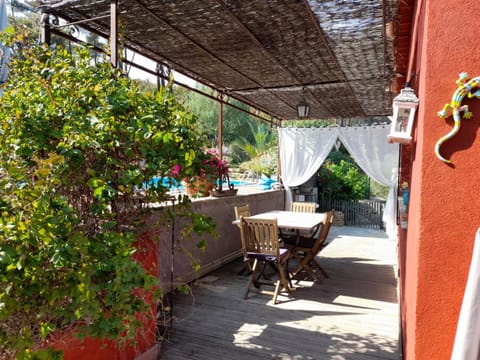 Patio, Balcony/Terrace, Dining area, Pool view