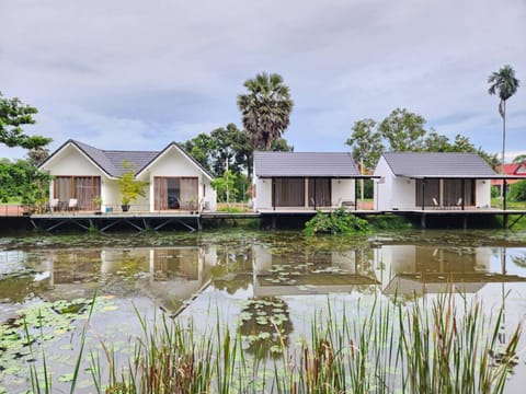 Property building, Natural landscape, Lake view