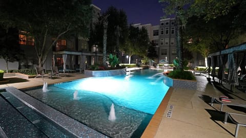 Night, Swimming pool