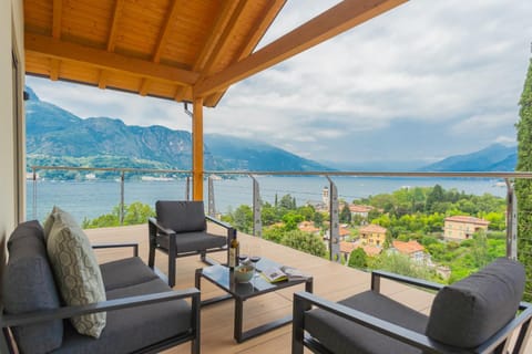 Patio, Day, View (from property/room), Balcony/Terrace, Seating area, Lake view, Mountain view