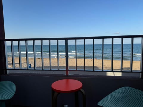 View (from property/room), Balcony/Terrace, Beach