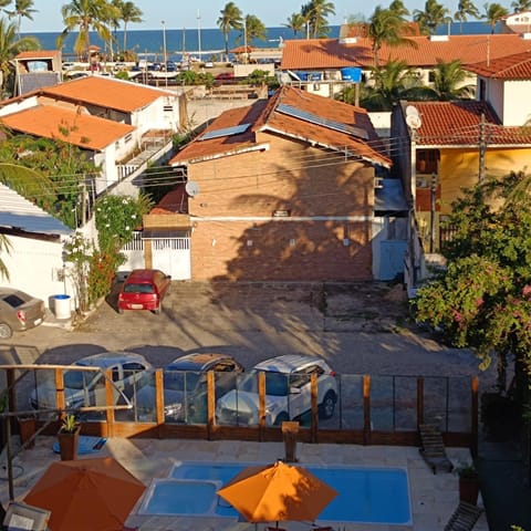 Property building, Bird's eye view, Sea view, Street view, Parking