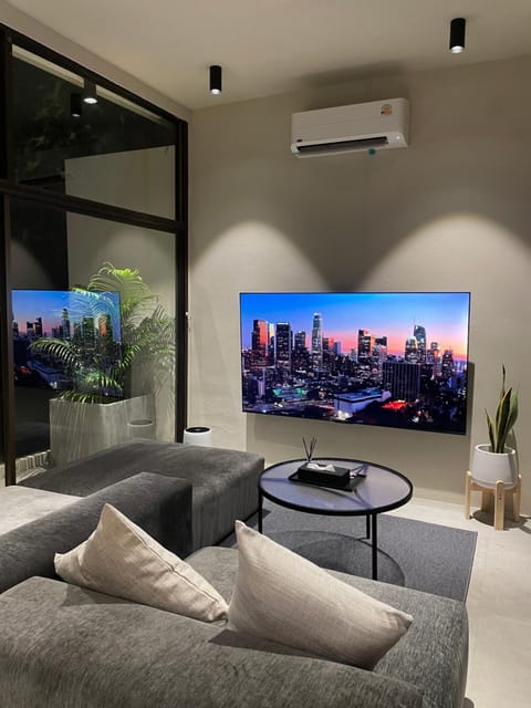 TV and multimedia, Living room, Seating area, air conditioner