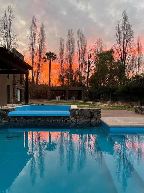 Day, Natural landscape, Garden, Hot Tub, Pool view, Swimming pool, Sunset