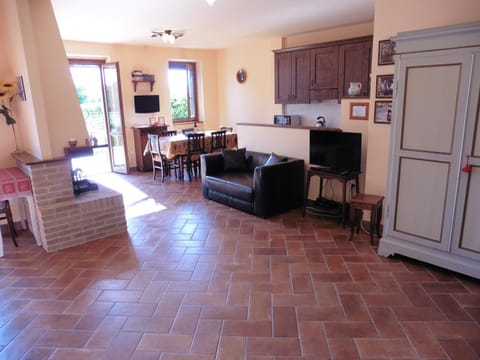 Property building, TV and multimedia, Living room, Dining area, Garden view, Landmark view, Mountain view, Pool view