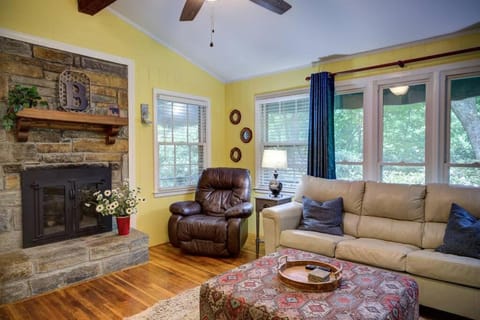 Living room, fireplace