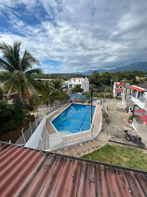 Natural landscape, Mountain view, Swimming pool