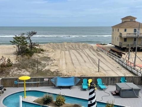 Rio Rodanthe Lazy River Kiddie Pool Oceanfront Elevator House in Outer Banks