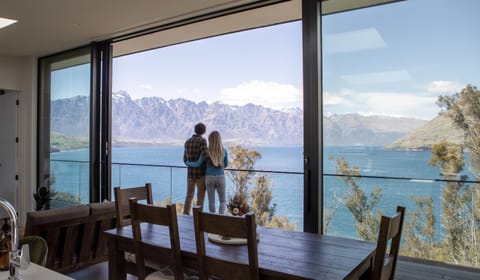 Natural landscape, Dining area, Lake view, Mountain view