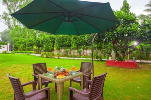 Patio, Spring, Day, Natural landscape, Garden, Dining area, Garden view