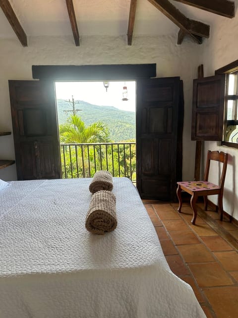 Bed, Natural landscape, View (from property/room), Balcony/Terrace, Photo of the whole room, Bedroom, Mountain view