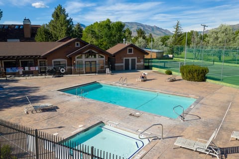 Day, Tennis court, Mountain view, Pool view, Area and facilities, Swimming pool