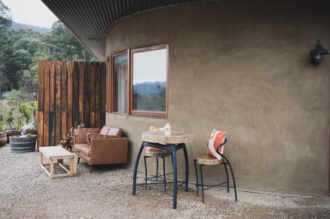 Patio, Natural landscape, Seating area, Mountain view