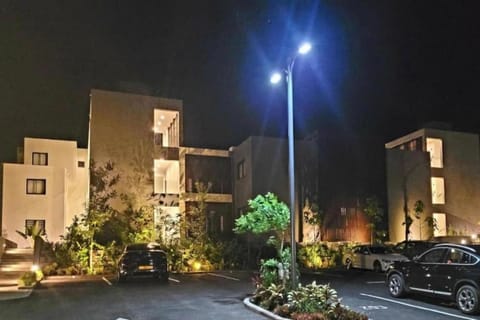 Property building, Night, Location, Parking