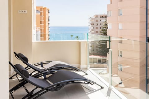 Natural landscape, View (from property/room), Balcony/Terrace, Sea view, sunbed