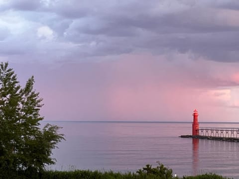 Natural landscape, Lake view, Sunset