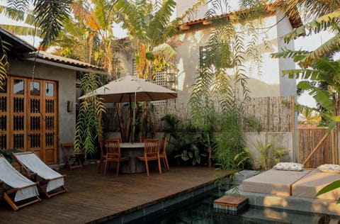 Property building, Pool view, sunbed