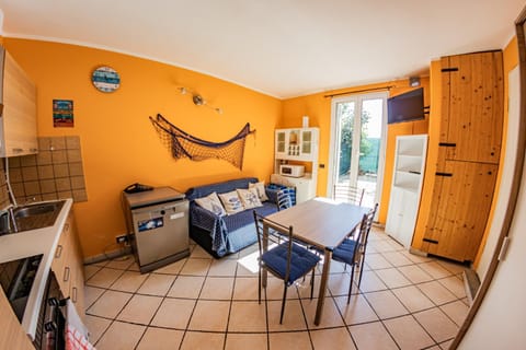 Living room, kitchen