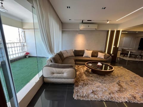 Living room, Seating area, air conditioner