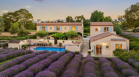 Property building, Garden, Garden view, Swimming pool, Sunset