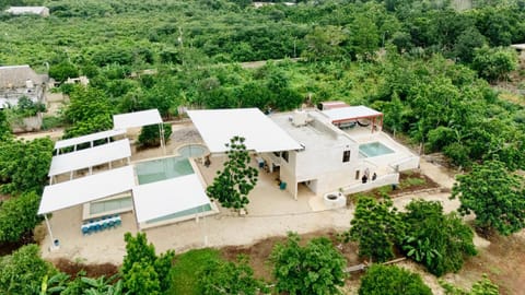 Property building, Day, Natural landscape, Bird's eye view, Swimming pool