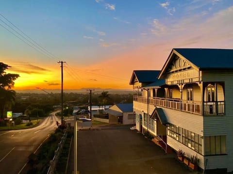 Property building, Sunset