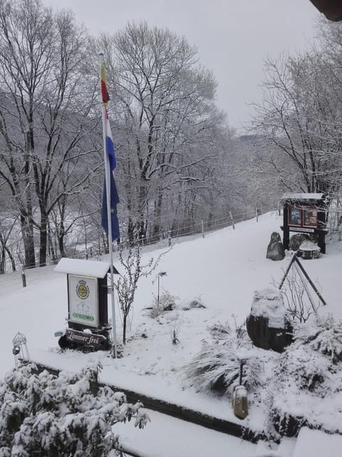 Winter, Mountain view, Street view