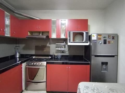 Kitchen or kitchenette, oven, toaster