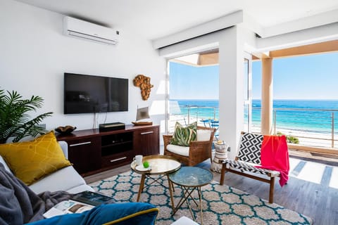 Living room, Seating area, Beach, Sea view