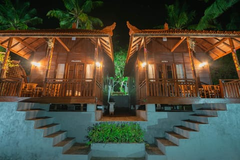 Property building, Night, Garden view