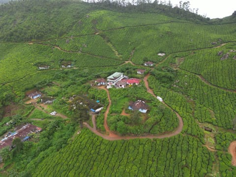 Natural landscape, Bird's eye view, Mountain view